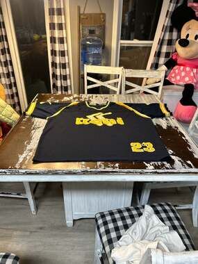 Vintage 90s Karl Kani Sports Football Jersey Navy Yellow Size 3X